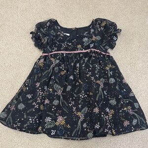 Formal Floral Black 2T Dress